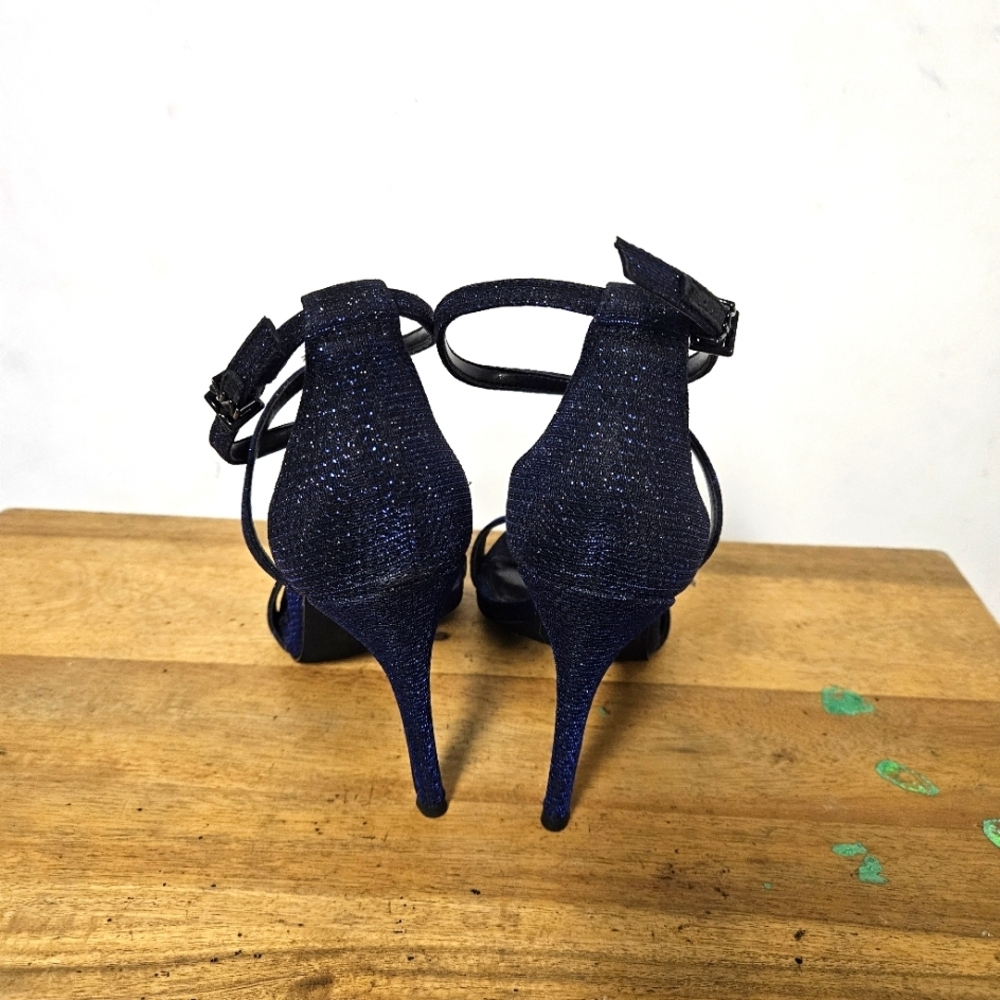 Michael Kors Antonia Sandal Glitter Lurex Size 7.5 - Picture 7 of 16